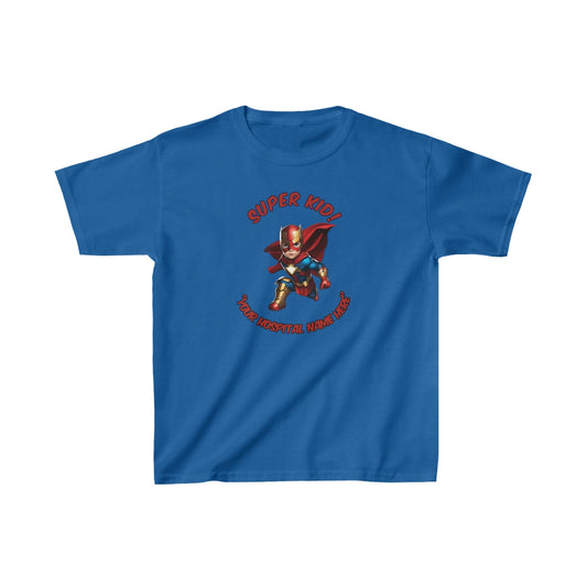 12 Pack Custom Hero Tee Shirt for Hospitals! Kids XL Blue $239.90