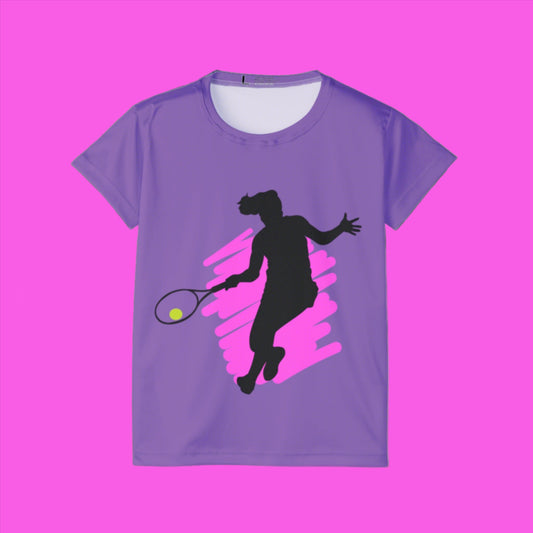Women's in Action Tennis Sports Jersey (AOP)
