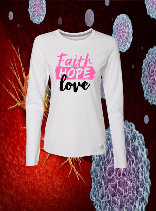Faith Hope Love  Ladies’ Essential Dri-Power Long Sleeve Tee