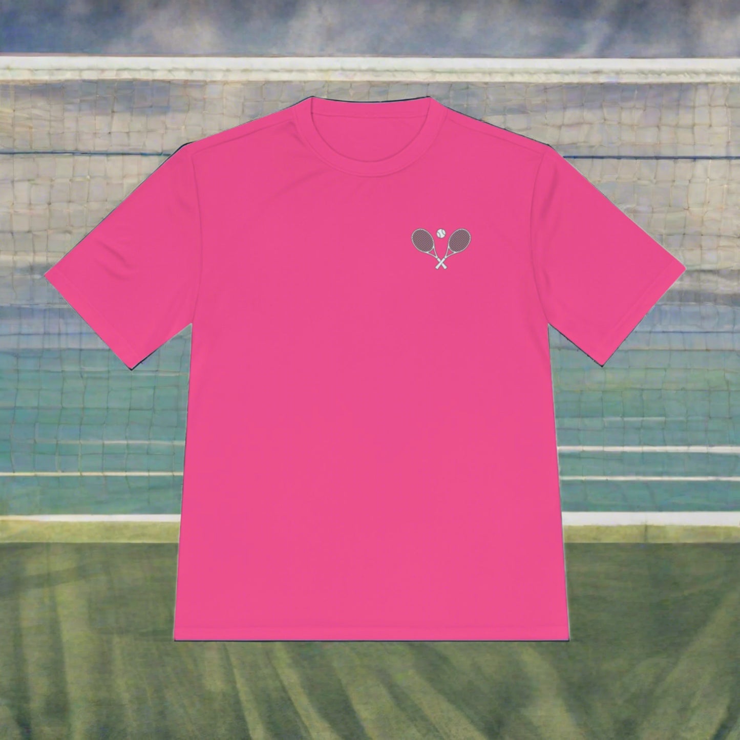 Tennis Rackets Logo Unisex Moisture Wicking Tee