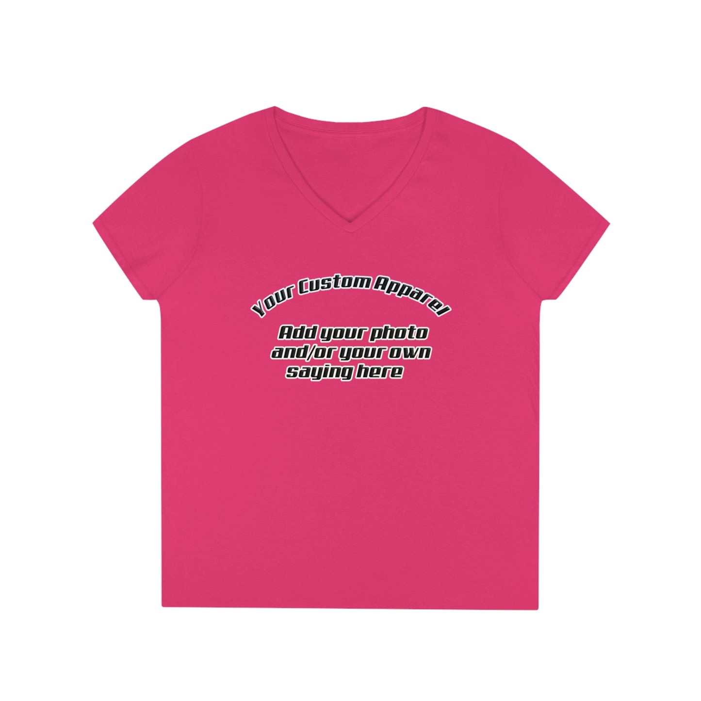 Custom Apparel Ladies' V-Neck T-Shirt