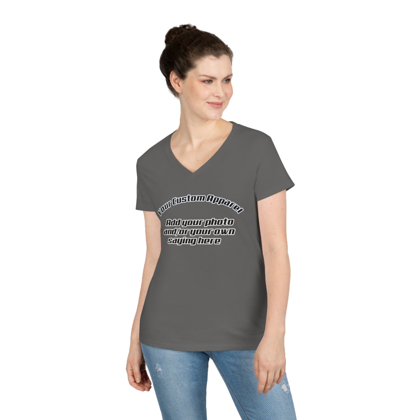 Custom Apparel Ladies' V-Neck T-Shirt