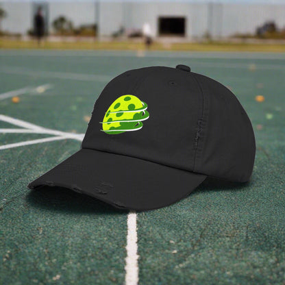 Pickleball in Motion Unisex Distressed Cap