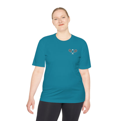 Tennis Rackets Logo Unisex Moisture Wicking Tee