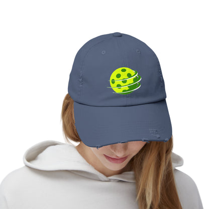 Pickleball in Motion Unisex Distressed Cap