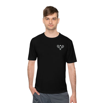 Tennis Rackets Logo Unisex Moisture Wicking Tee