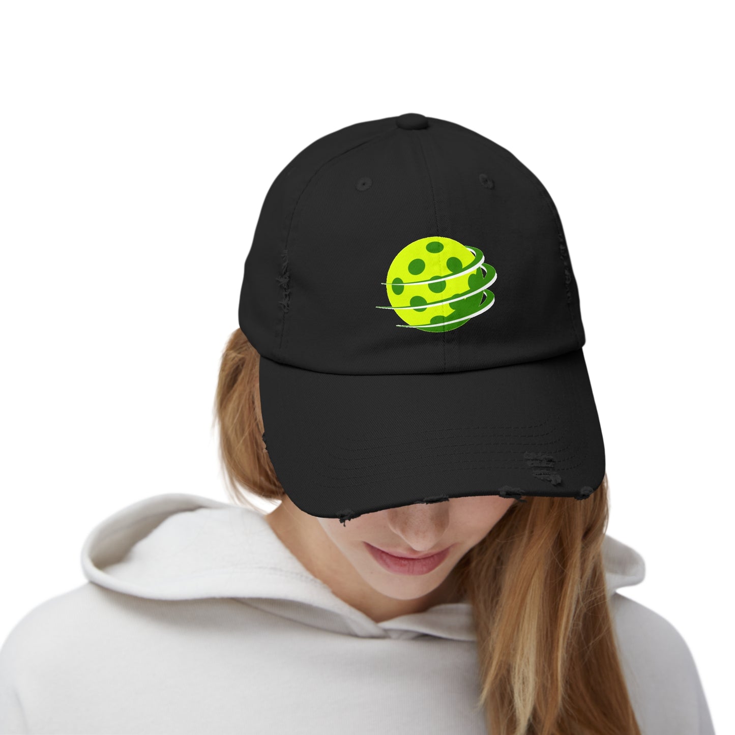 Pickleball in Motion Unisex Distressed Cap