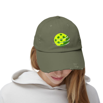 Pickleball in Motion Unisex Distressed Cap