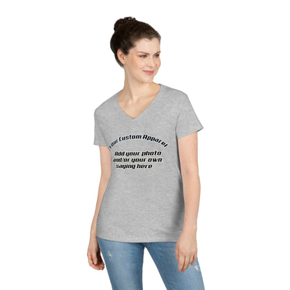 Custom Apparel Ladies' V-Neck T-Shirt