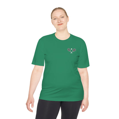 Tennis Rackets Logo Unisex Moisture Wicking Tee