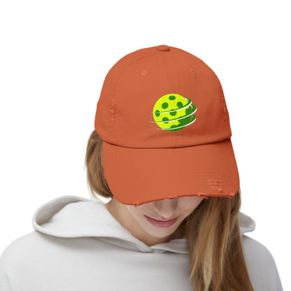 Pickleball in Motion Unisex Distressed Cap