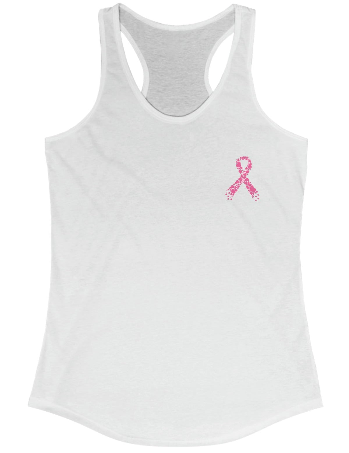 Subtle Breast Cancer Awareness Women's Racerback Tank
