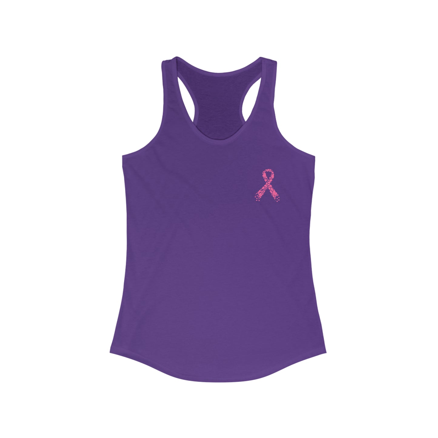 Subtle Breast Cancer Awareness Women's Racerback Tank