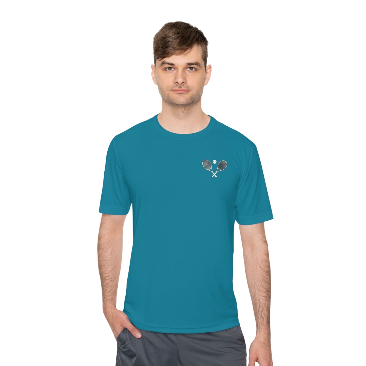 Tennis Rackets Logo Unisex Moisture Wicking Tee