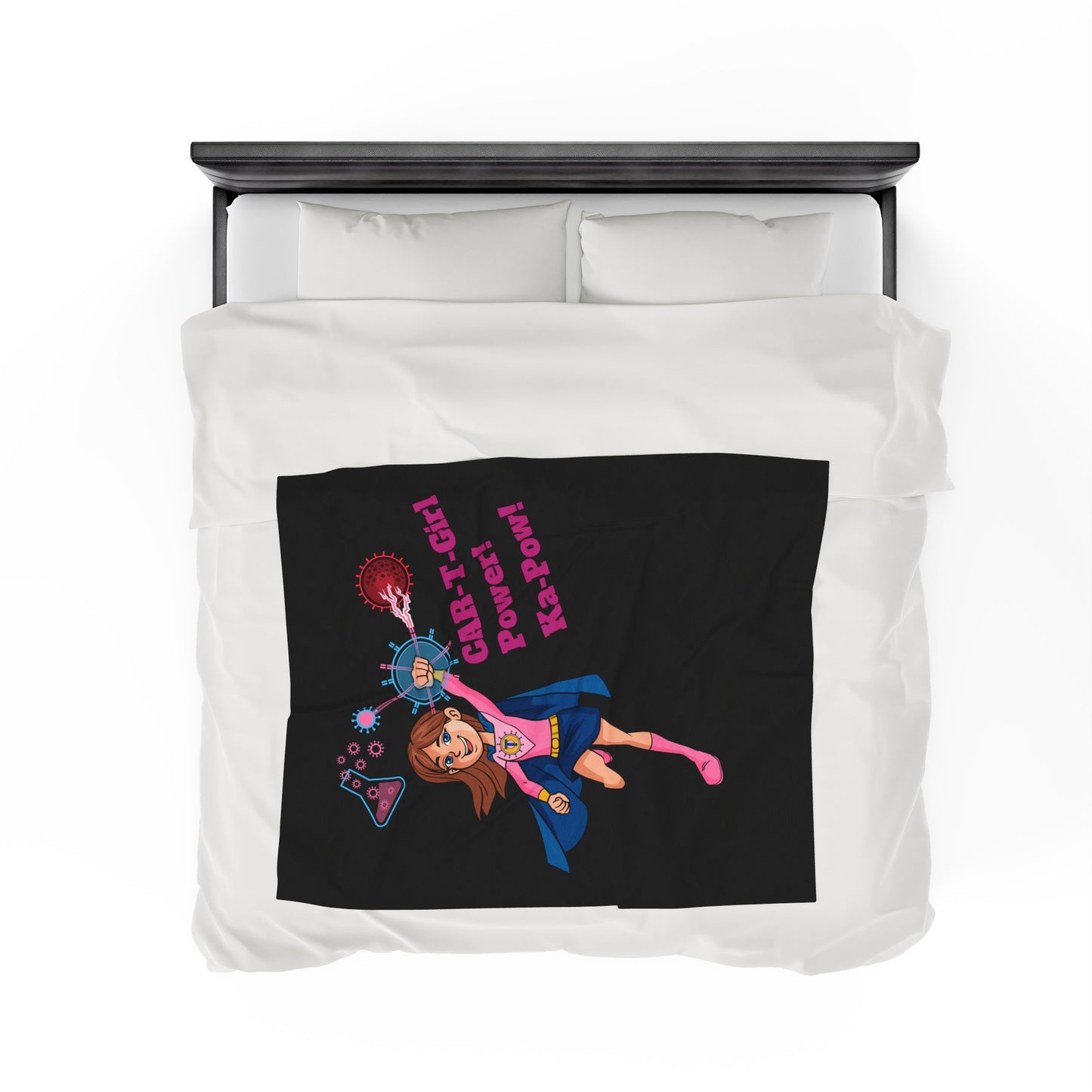 CAR-T-Super Girl Velveteen Plush Blanket!