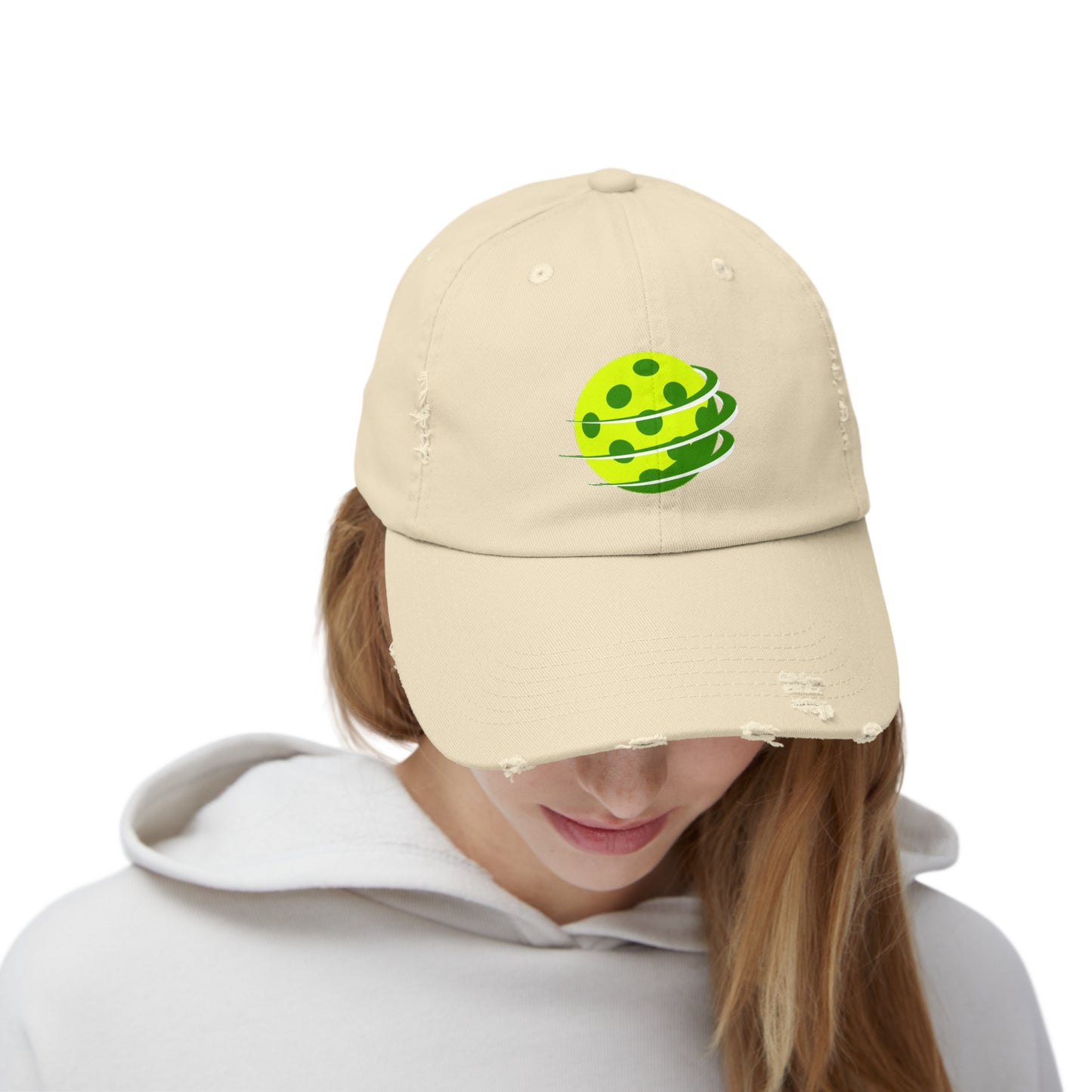 Pickleball in Motion Unisex Distressed Cap