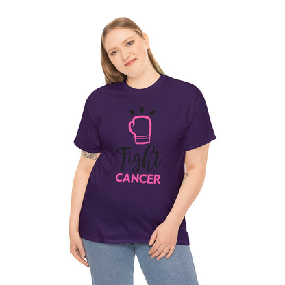 Fight Cancer Breast Cancer Awareness Unisex Heavy Cotton Tee