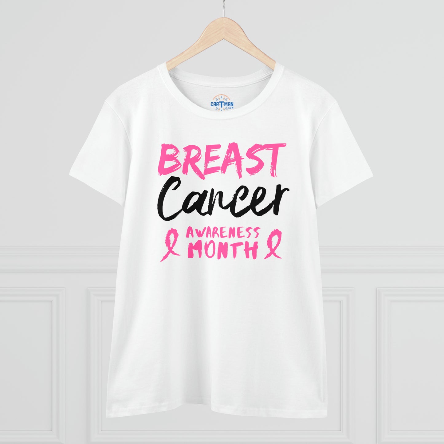 Breast Cancer Awareness Month Women's Midweight Cotton Tee