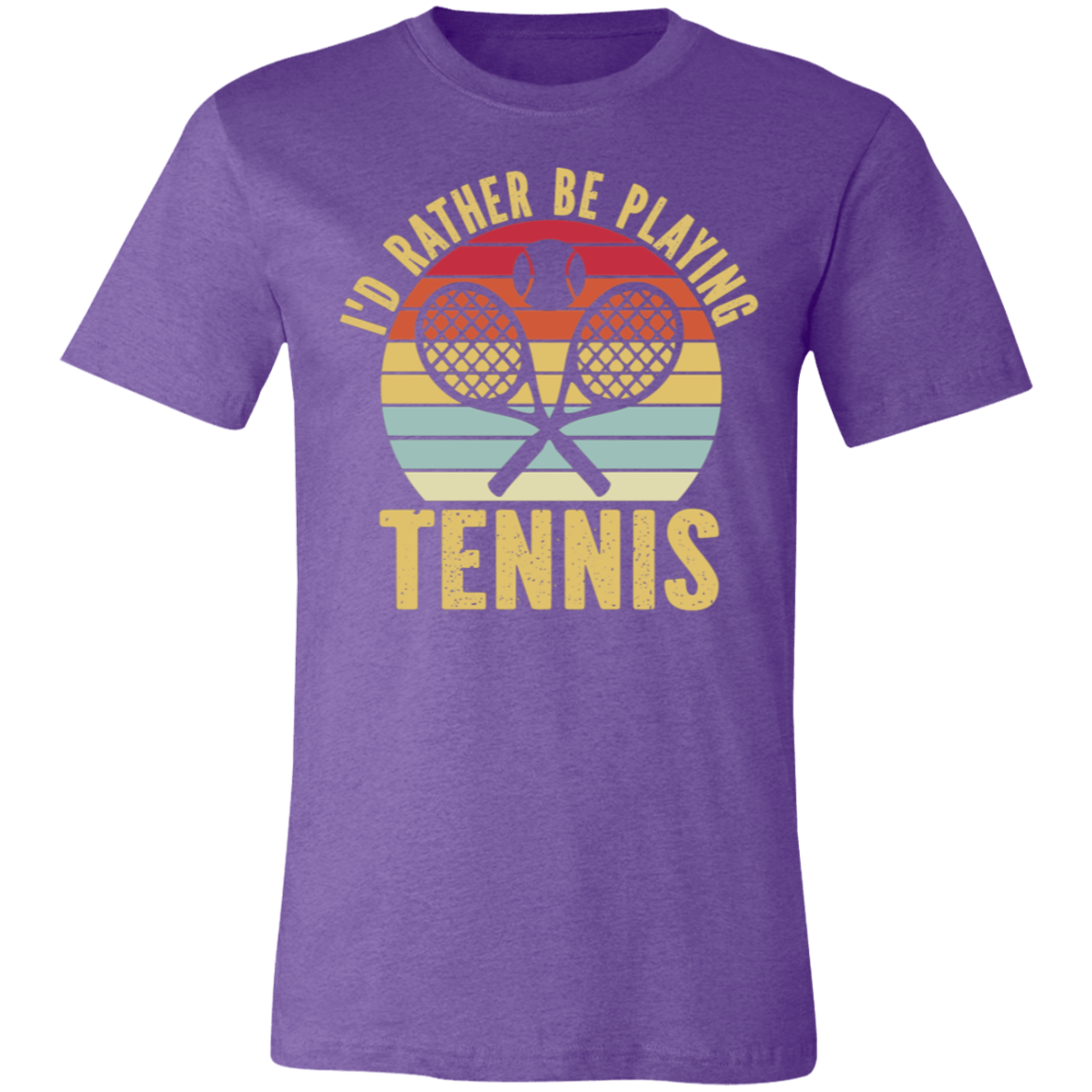 I'd Rather Be Playing Tennis Unisex Jersey Short-Sleeve T-Shirt